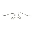 thumbnail image 3 of 100xBrass French Wire Pendiente Gancho Conectores DIY Hallazgos Plata jinwen Ganchos del pendiente, 3 of 4