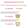 thumbnail image 2 of 300 Pcs/Roll Scratch Sticker Round Scratch Labels Sticker Heart Scratch Offs Sticker for Wedding Birthday Party Gift, 2 of 4