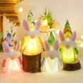 thumbnail image 2 of 4PCS Lighted Plush Easter Bunny Gnome, Handmade Scandinavian Swedish Tomte Light Up Elf Toy Present, Battery Operated Rabbit Gifts Spring Tabletop Easter Holiday Decorations, 2 of 9
