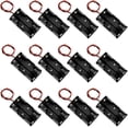 thumbnail image 1 of Caja portapilas AA de 2 x 1,5 v con cables rojos y negros, 12 unidades, 1 of 1