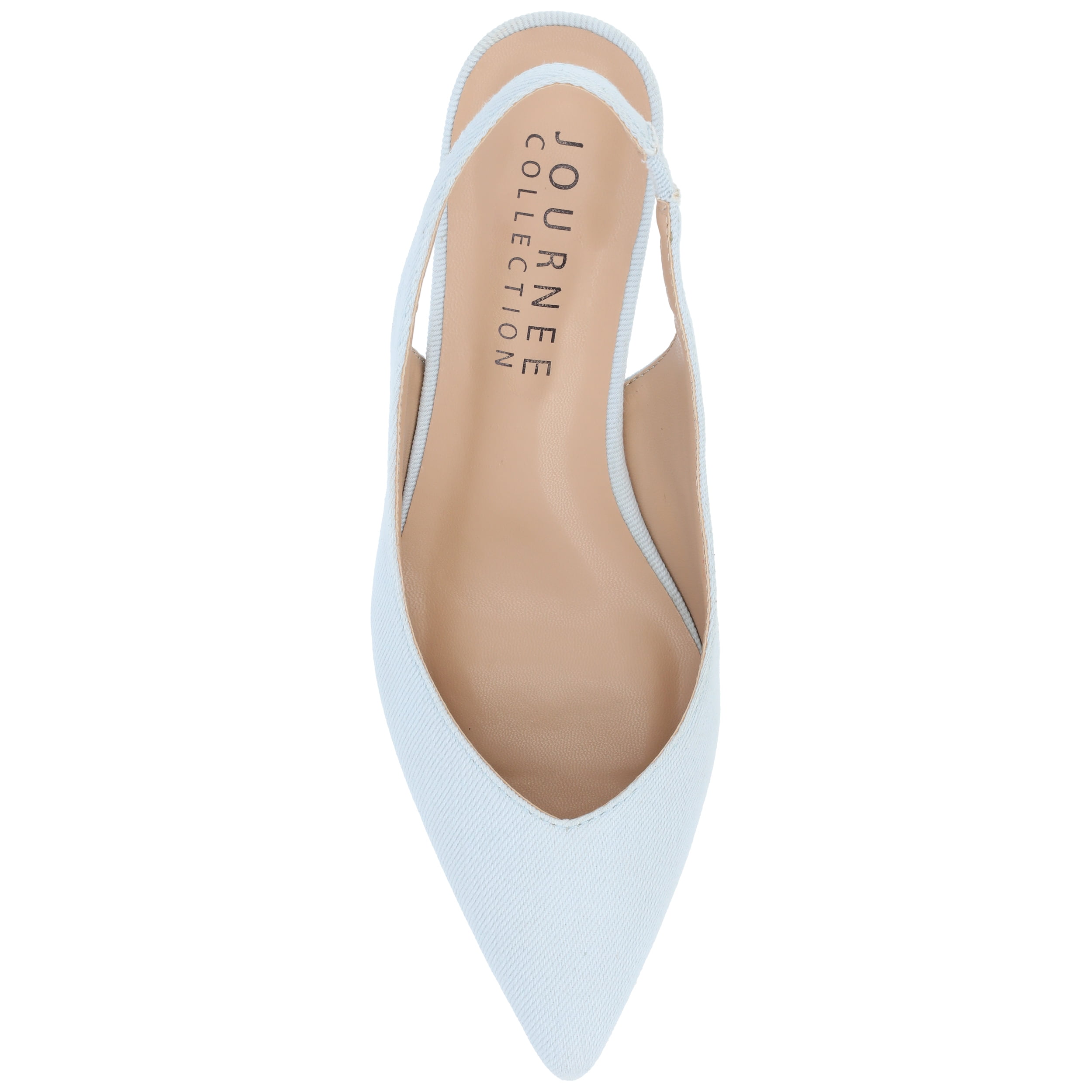Journee Womens Mikoa Kitten Heel Sling Back Pointed Toe Pumps, Widths Available