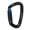 Black/Blue, variant on M Buder Auto Locking Climbing Clips 25KN 5620 Lbs D Type Hook Buckle Multipurpose for Camping Hiking Backpacking Outdoor Activities, Black Blue (7.48 inches / 19 cm)