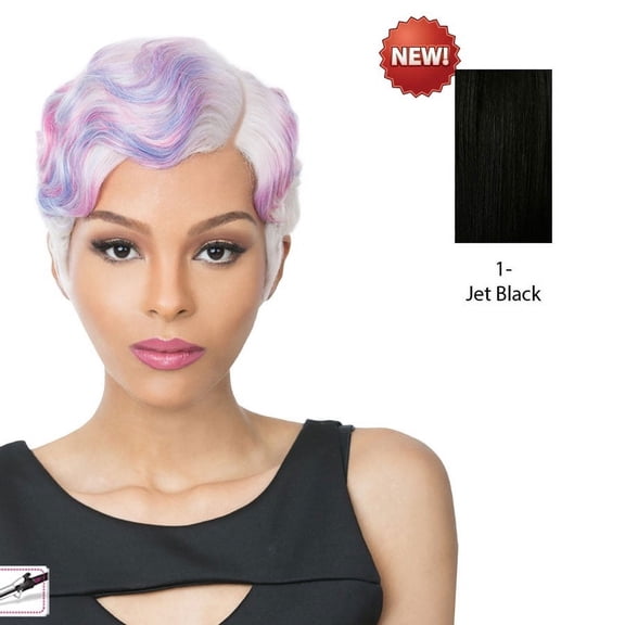 Nuna Synthetic Hair Wig,Jet black