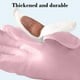 thumbnail image 5 of Utensilios de cocina, guantes impermeables de látex de goma para lavavajillas, 2 pares, puños medianos y largos, forro aterciopelado, guantes de limpieza para el hogar y palma con relieve para lavande, 5 of 6