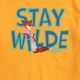 thumbnail image 2 of Zootopia 2 - Nick The Fox Stay Wilde - Men's Short Sleeve Graphic T-Shirt, 2 of 4