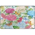 thumbnail image 4 of SKYSONIC 36x24in Colorful Flowers Area Rug, Pretty Hydrangea Non-Slip Floor Carpet for Indoor Living Dining Room Bedroom, 4 of 7