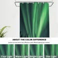 thumbnail image 6 of Hunter Green Northern Lights Decor Shower Curtain, Amazing Black Aurora Borealis Bathroom Decor Polyester Fiber Plastic Rings Quick-Drying Waterproof for Bathtubs/Bathroom, 72x36 inches, 6 of 6