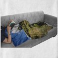 thumbnail image 6 of Hobbits Soft Flannel Fleece Throw Blanket, Overhill Hobbit Village in Matamata New Zealand Fantasy Scene House Image Print, Cozy Plush for Indoor and Outdoor Use, 70" x 90", Green Blue, by Ambesonne, 6 of 6