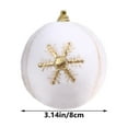 thumbnail image 3 of Kedshhgu Clearance 3 Pcs Christmas Balls Ornaments for Xmas for Home Party Holiday Wedding Tree Decorations Xmas Gifts, 3 of 8