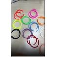 thumbnail image 2 of Big Exaggerated Hoops Popular Women Summer Fashion Jewelry Trendy C Shape Acrylic Green Round Hoops, 2 of 7