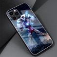 thumbnail image 3 of Funda de cristal templado Iron Man para iPhone, carcasa de Marvel para Apple 11, 12, 13, 14, 15 Pro Max, 7, 8 Plus, X, XS, XR, 3 of 5