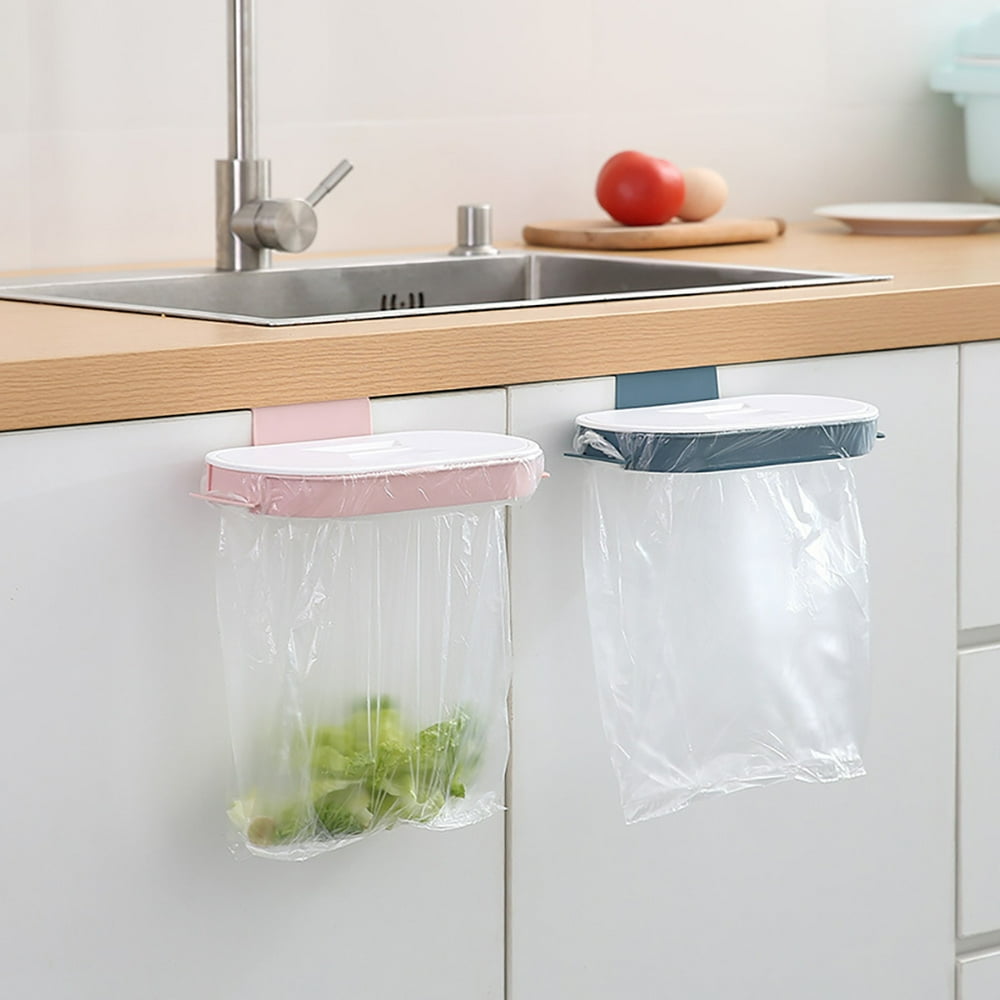 Hi.FANCY Save Space Hanging Trash Can for Kitchen, Wall Mounted Garbage