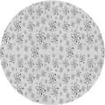 thumbnail image 1 of Ahgly Company Machine Washable Indoor Round Transitional White Smoke Area Rugs, 8' Round, 1 of 7