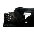 thumbnail image 4 of REBELL'S Black Denim Jeans Womens Studded Punk Rock Biker Motorcycle Vest, 4 of 4