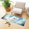 thumbnail image 6 of Dailycode Cute Cat Flying in Sky Bathroom Rugs Non Slip Absorbent Soft Plush Quick Dry Bath Mat, 39"x20", 6 of 8