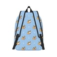 thumbnail image 2 of Bixox Corgi Dog Printing Canvas Backpack Lightweight Casual Travel Backpack School Backpack Fits 15.6 Inch Notebook, 2 of 5
