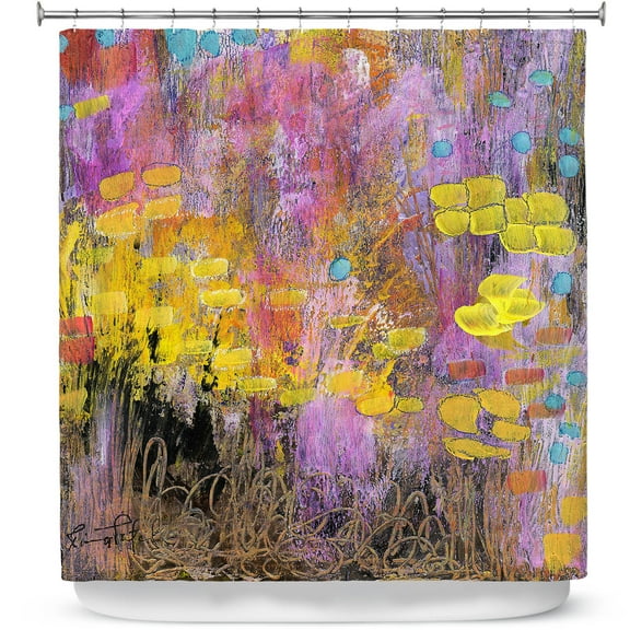 Shower Curtains 70" x 93" from DiaNoche Designs by Rina Patel Art - Go With the Heart