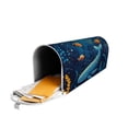 thumbnail image 5 of Rateoe Whimsical Underwater Fantasy Printed Mailbox Covers - Easy to Install Fall, Winter, Spring, Summer Mailbox Cover - Weather and UV-Resistant Mailbox Decor - Mailbox Magnetic Covers-25.5x21 in, 5 of 8