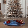 thumbnail image 5 of Salouo Cute Fish Flower Couple Christmas Tree Skirt 36" Farmhouse Christmas Decorations Snowman Xmas Tree Skirt Tree Mat for Holiday Party Decor, 5 of 8