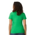 thumbnail image 4 of Gildan Women's Softstyle Crew Neck T-Shirt, Short Sleeve Semi-Fitted Cotton Tee, Irish Green, Size L, 4 of 5