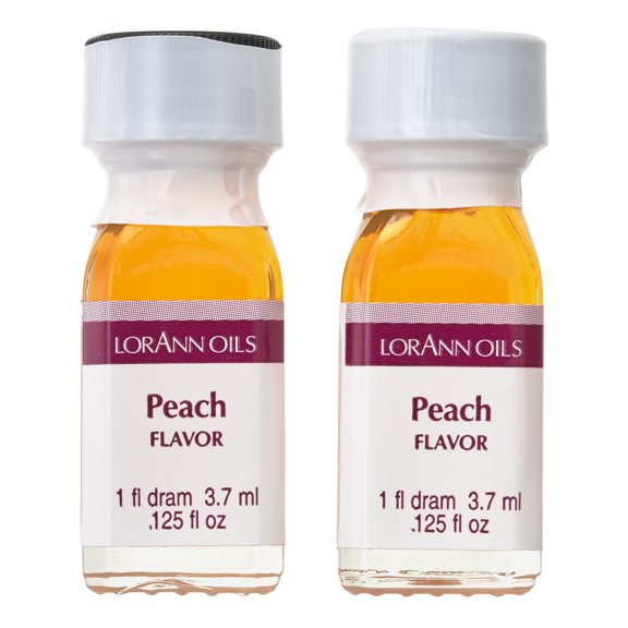 LorAnn Peach Flavoring, 1/8oz., 12 Packs: 2 ct. (24 total)