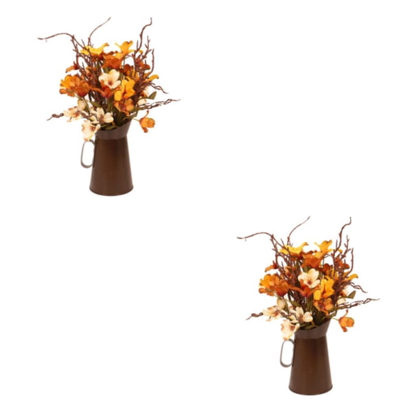 Guardoinrt Low Maintenance Fake Flowers In Vase Realistic Appearance