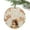 Beige, variant on Thanksgiving Harvest Squirrel Animal Christmas Ceramic Ornament 2025,3" Round Xmas Tree Hanging Accessories with Gold Ribbon