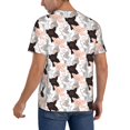 thumbnail image 2 of Rateoe Pigs Pattern Men’s Baseball Short Sleeve Polo Shirt, Midweight Men's Shirt Golf Shirt Polo Shirts Quick Dry Short-Medium, 2 of 7