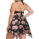 thumbnail image 3 of Wosthever Traje de baño de fibra acrílica, ropa de playa para parque acuático, traje de baño para playa, traje de baño para mujer, traje de Traje de baño nueva impresión, 1 4XL, 3 of 6