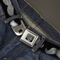 thumbnail image 2 of Buckle-Down Belt, Seatbelt Buckle Belt, Mustaches Black Sketch, Youth 22 to 32 Inches, 2 of 9
