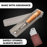 Orblue Bread Lame Steady Comfortable Dough Scoring Tool, Stainless Steel Kingly Wood