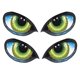 thumbnail image 3 of Auto Car Stickers Cat Eye Shape Reflective Stereo Car Sticker Waterproof Sun-Proof 2Set, 3 of 3