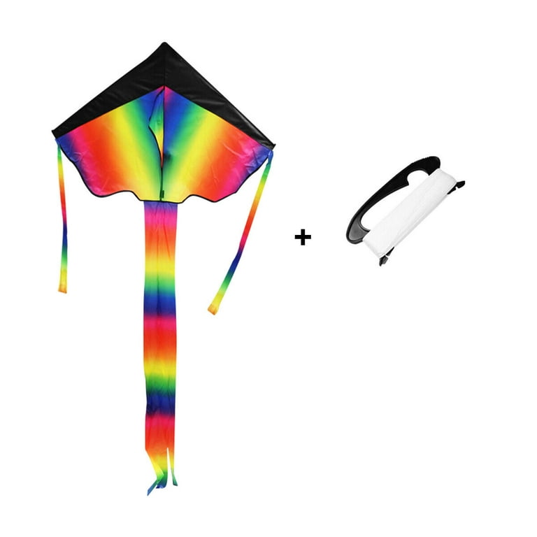 SALE CLEARANCE Rainbow Delta Kite, Kites for Kids Adults Easy to