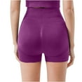 thumbnail image 4 of Hvyesh Seamless Workout Biker Shorts for Women Butt Lift Yoga Shorts Tummy Control High Waisted Athletic Gym Running Yoga Short, 4 of 5