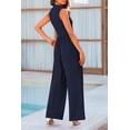 thumbnail image 2 of Mono PRETTYGARDEN sin mangas con cuello alto azul marino talla S, 2 of 8