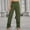 Army Green, variant on HUPOM Trouser Pants For Women Pants For Women In Clothing Carpenter High Waist Rise Long Slim Straight Black L