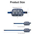thumbnail image 4 of Mini Fanny Pack Navy Arrow Belt Bag for Women, Fashionable Waterproof Waist Pack with Adjustable Strap for Workout Running Traveling Hiking Cycling, 4 of 4