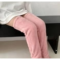 thumbnail image 6 of Goose Down Knee Socks for Christmas, Women's Long Fuzzy Thigh High Socks, Soft Plush Leg Warmers for Cold Weather, 6 of 9