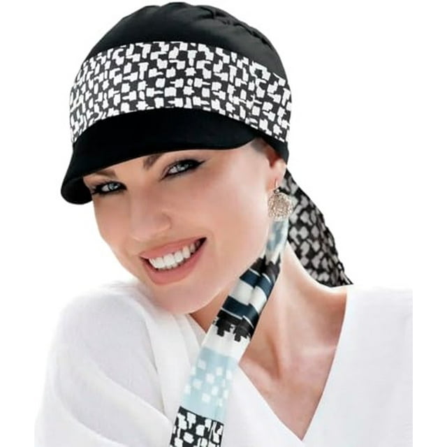 Masumi Katia Plus Sombrero de Verano para Mujer Sombrero para el Sol Protección UV para Mujer (Perla Medianoche Negra)
