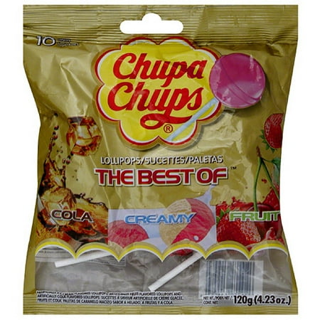 Chupa Chups The Best of Lollipops, 4.23 oz, (Pack of 12)