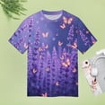 thumbnail image 5 of Lavender T-Shirts Casual T-Shirt Short Sleeve Women Trendy Tshirt Beach Custom Tops, 5 of 5