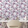 thumbnail image 2 of Ambesonne Spring Peel & Stick Wallpaper for Home, Anemone Flowers Leaves Art, 13"x36", Mauve Taupe and Blue Violet, 2 of 5