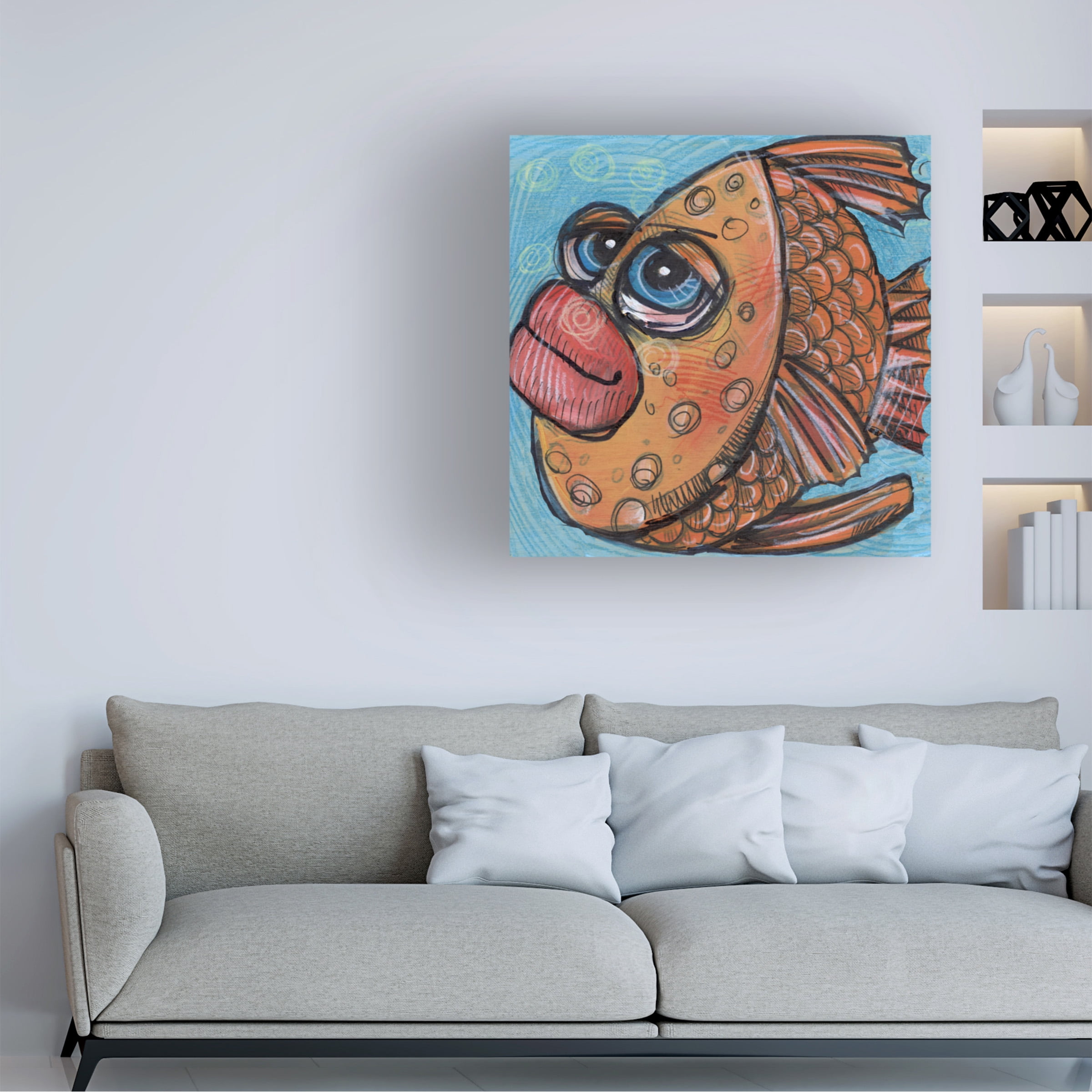 Tim Nyberg 'Fish 16 2019' Canvas Art
