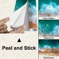 thumbnail image 4 of Peel and Stick Wallpaper Aerial view clear turquoise sea Modern Art Wall Mural Decor Self Adhesive and Removable 100in x 144in, 4 of 8