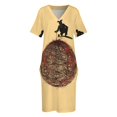 thumbnail image 4 of Vestido de bolsillo suelto con conexión abstracta, vestidos de lujo, vestidos de verano para mujer 2025, vestidos para eventos especiales, 4 of 7