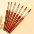 thumbnail image 3 of Kolinsky-cepillo acrílico para uñas, buena calidad, pincel de visón para decoración de uñas, mango de madera, constructor de Gel, cepillo para manicura, herramientas de dibujo, tamaño 6-24, 3 of 5