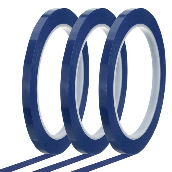 Uxcell Whiteboard Tape Pinstripe Graphic Chart Line Grid Marking Tapes for Classroom Office Dry Erase Board Art Blue 6 mm