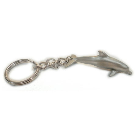 - Big Blue Dolphin Keychain Pewter