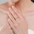 thumbnail image 4 of Womens Sweet Star Ring S925 Sterling Silver Ring for Women Geometric Ring Gold-Plated Inlaid Gemstone Ring Anniversary Gift for Her, 4 of 5