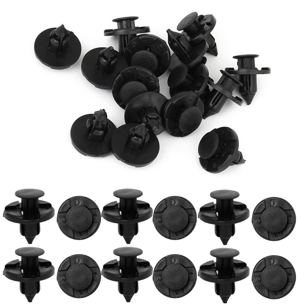 Car Retainer Clips & Plastic Fasteners Kit, 25pcs 8mm Auto Car Push Retainer Pin Rivet Trim Clip